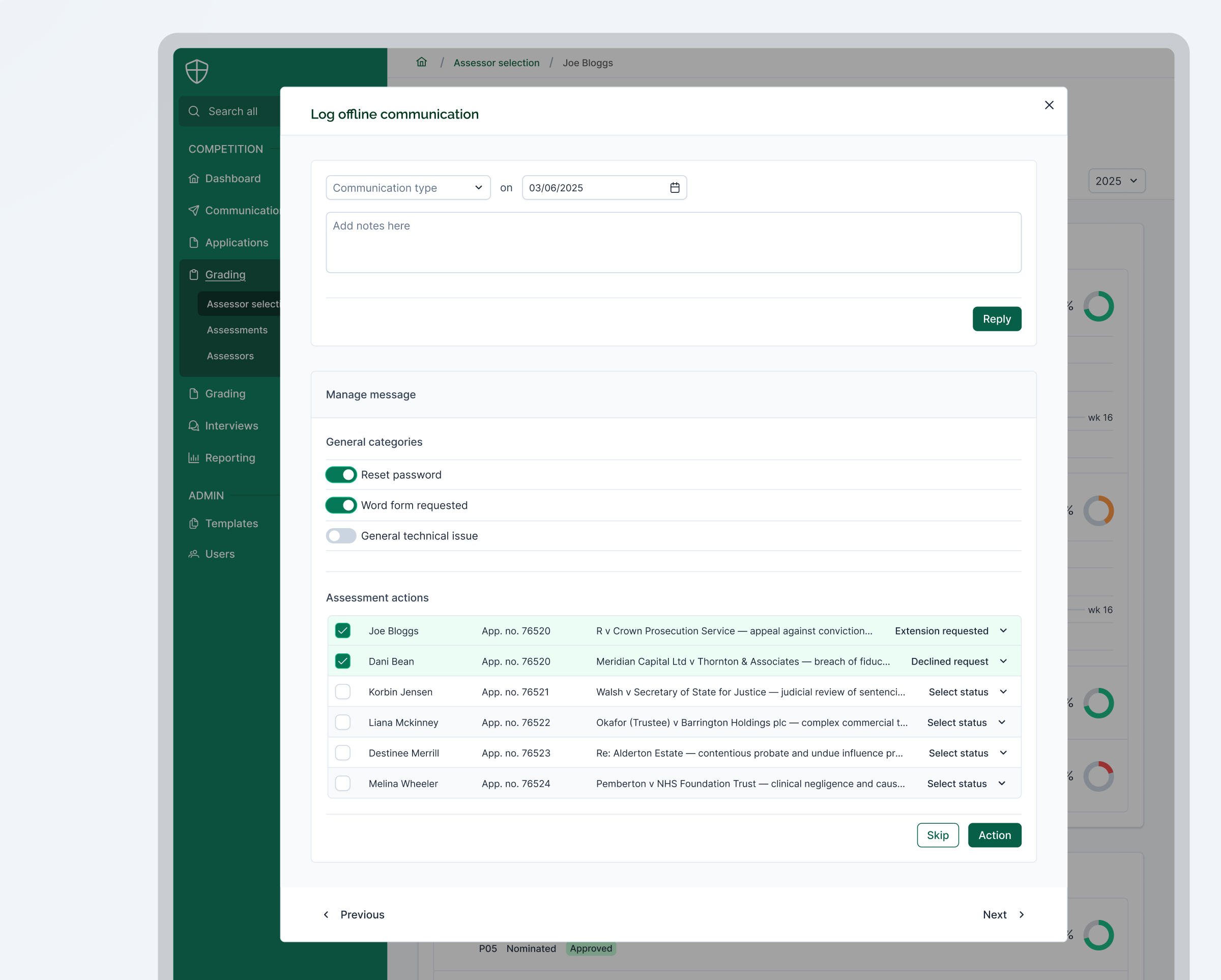 Anders brand wordmark in white placed on top of an image of a modern interior design.