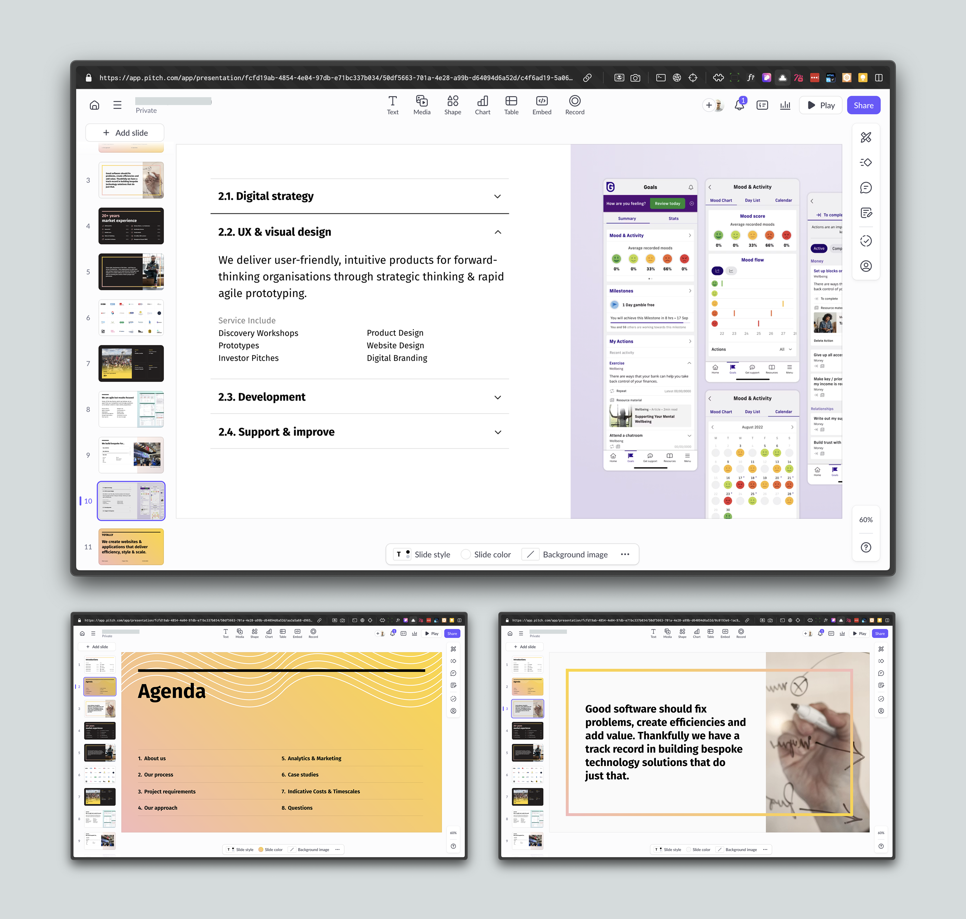 Anders brand wordmark in white placed on top of an image of a modern interior design.