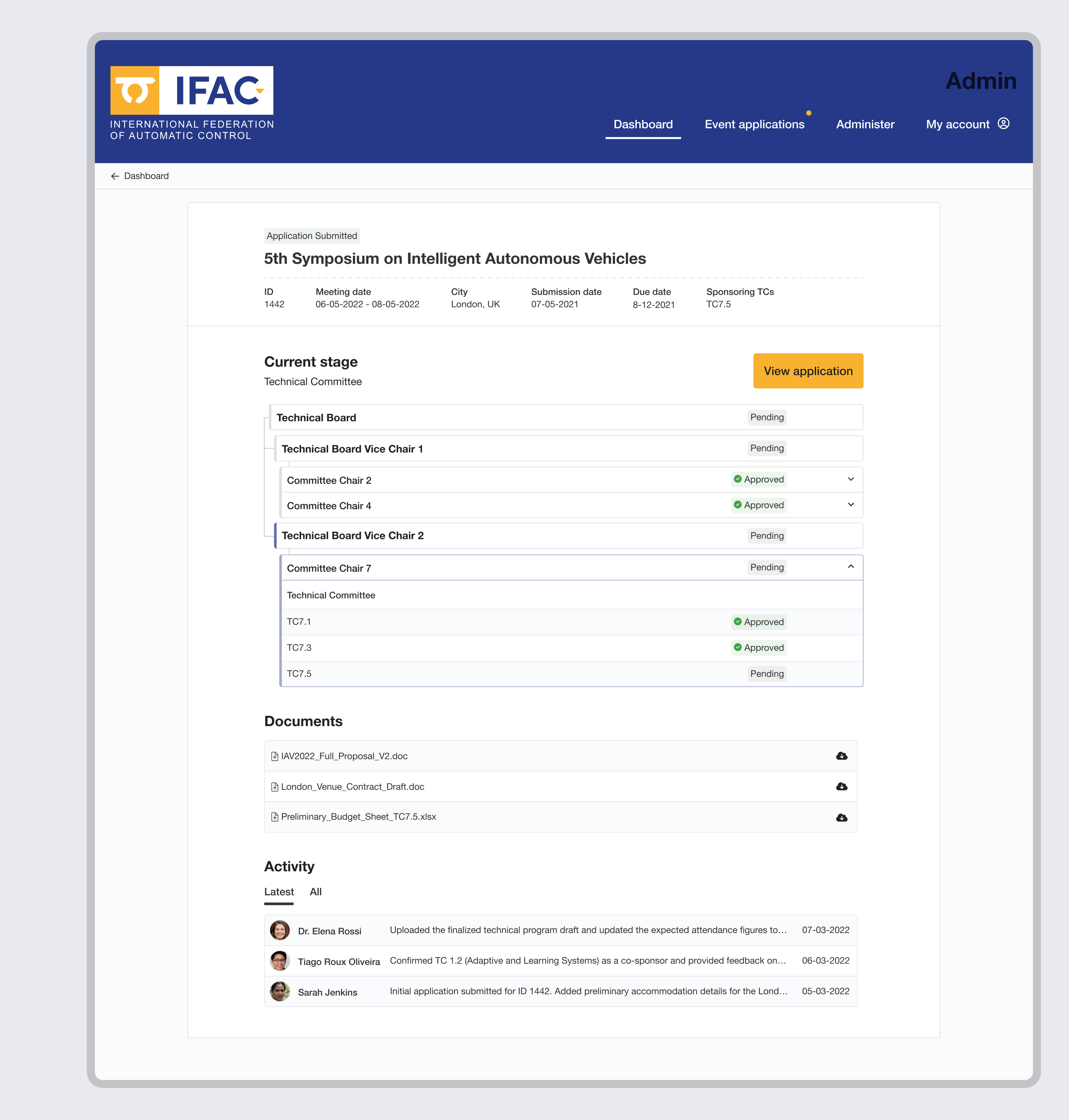 Anders brand wordmark in white placed on top of an image of a modern interior design.