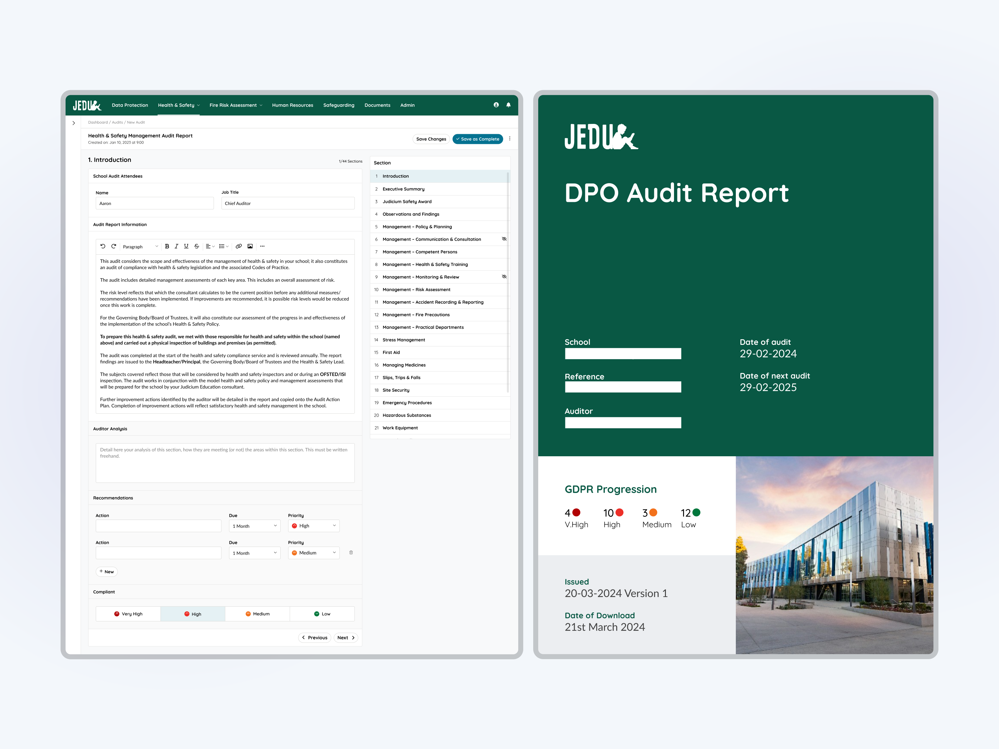 Anders brand wordmark in white placed on top of an image of a modern interior design.