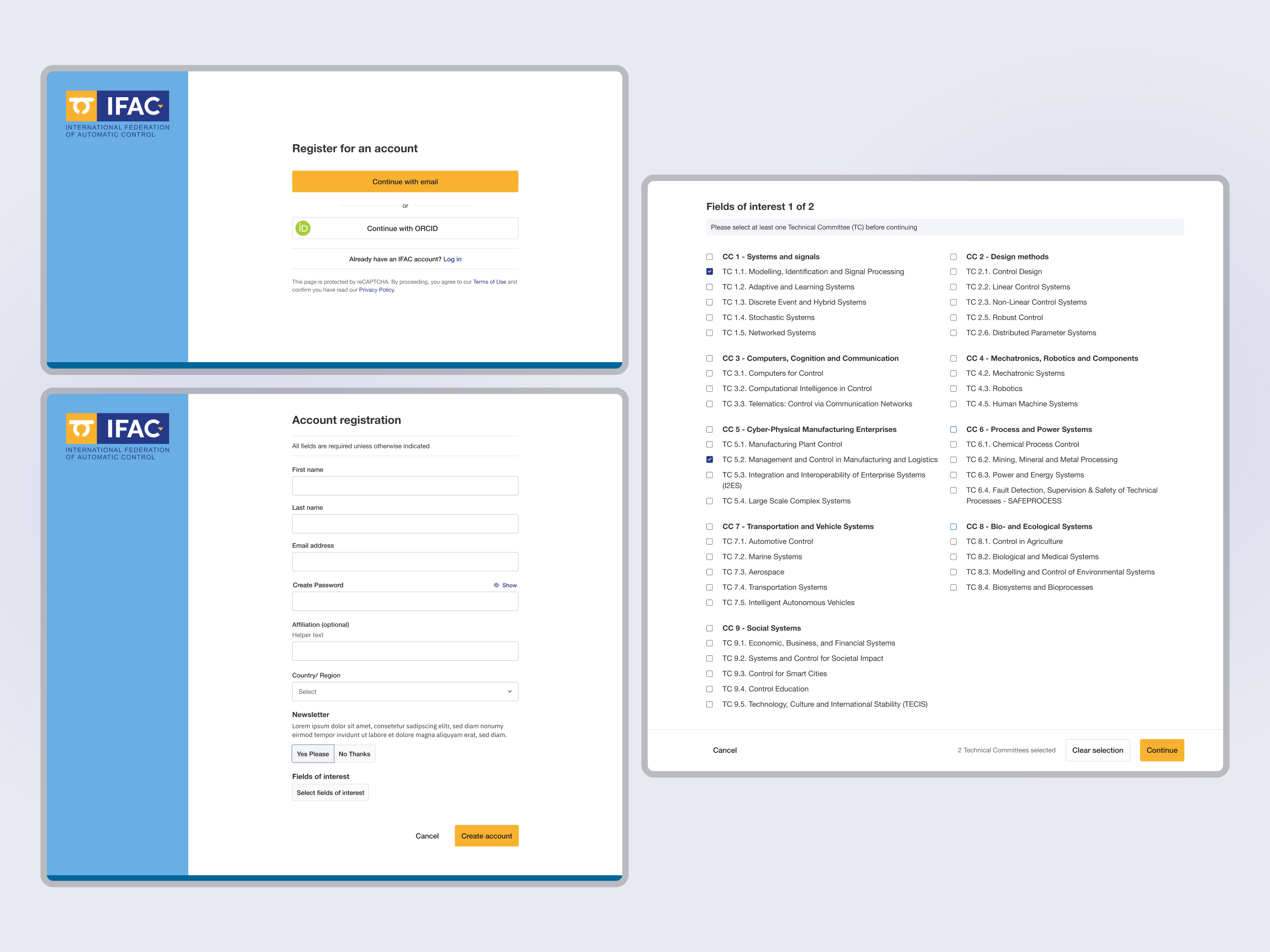 Anders brand wordmark in white placed on top of an image of a modern interior design.