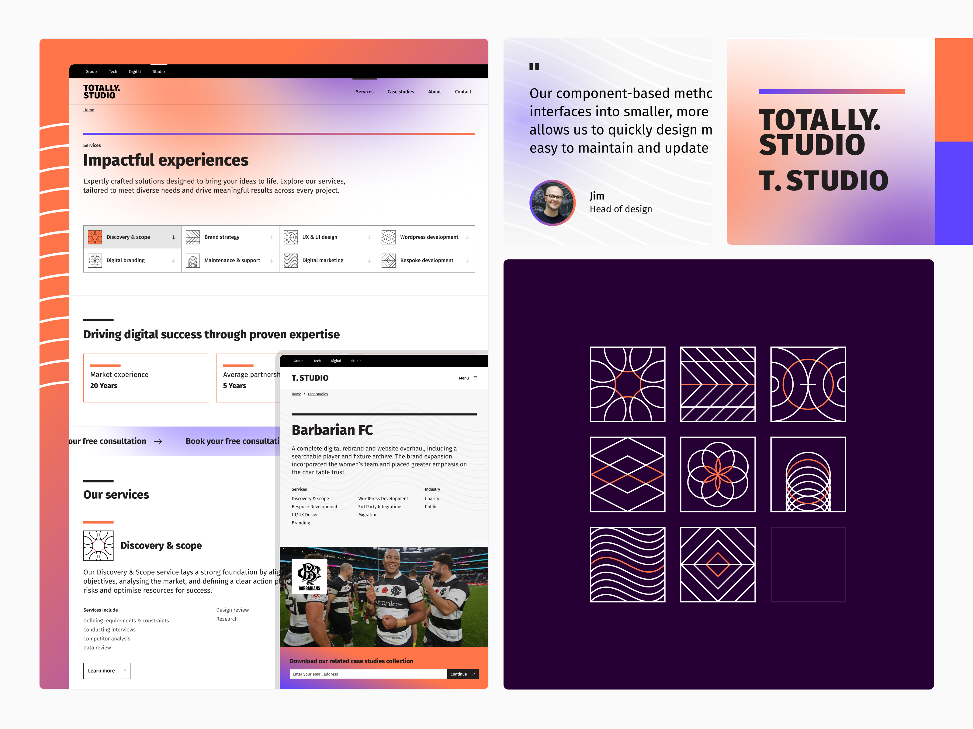 Anders brand wordmark in white placed on top of an image of a modern interior design.